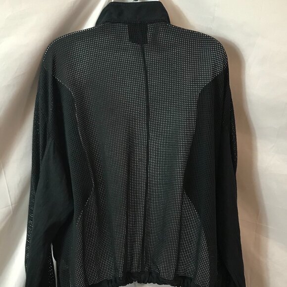 Nike Ladies Faded Black Fishnet Athletic Sport Cut Lightweight Pullover Jacket - Picture 7 of 7